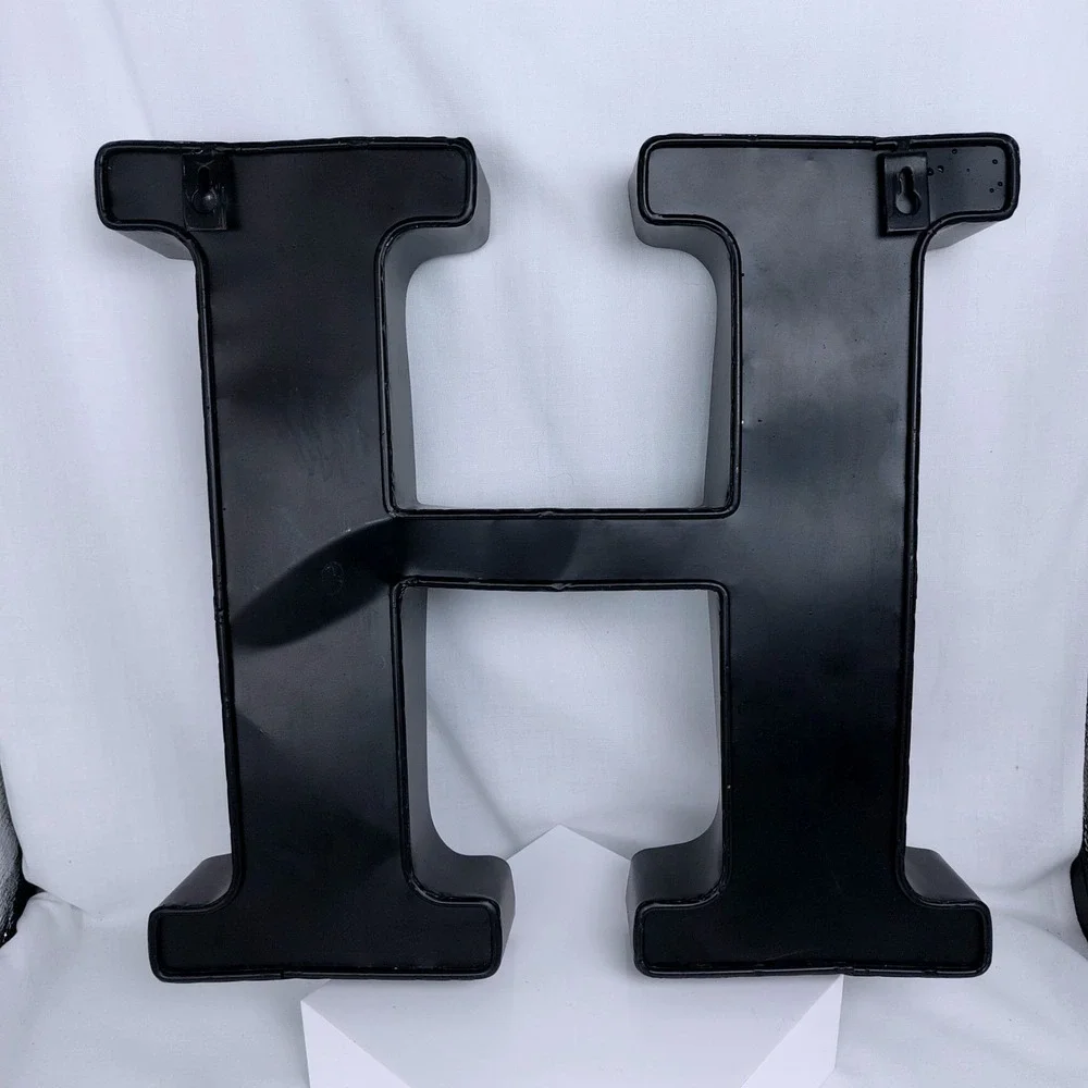 Black Metal 3D Letter 